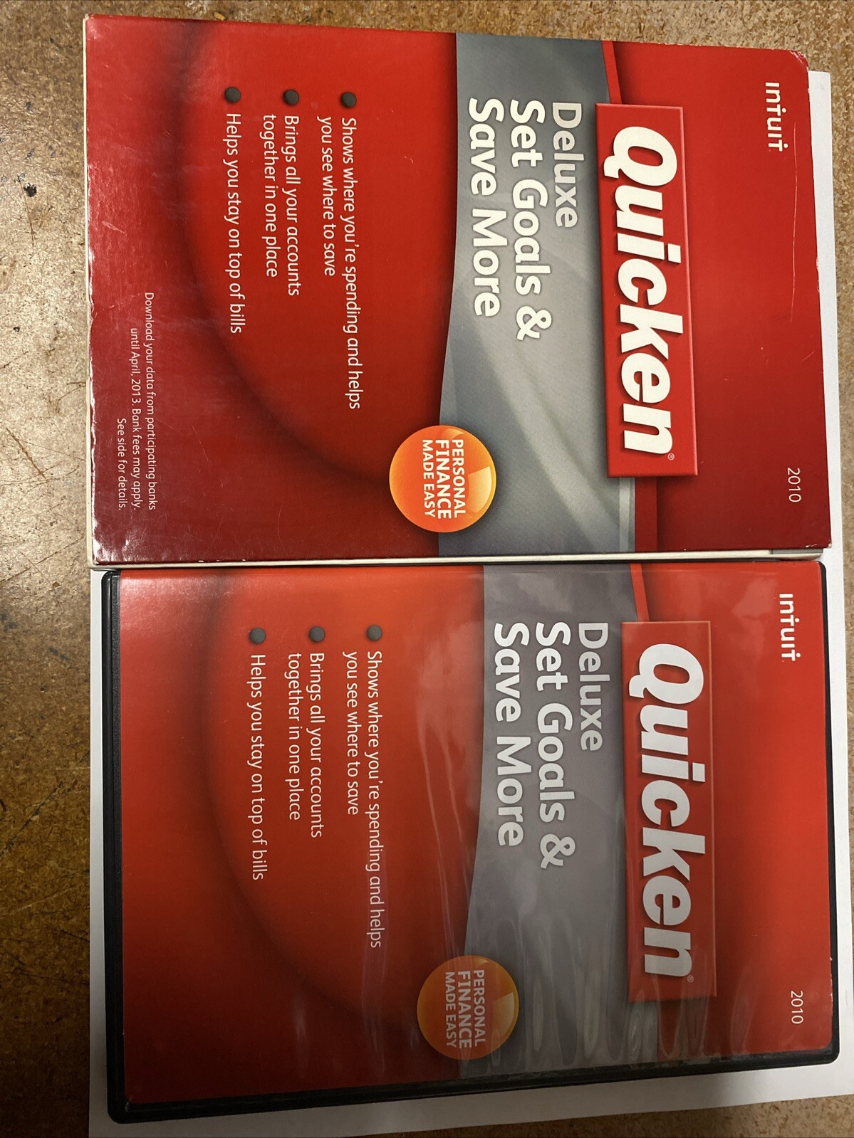 Intuit Quicken Deluxe 2010 for Windows XP/Vista/7 NOT FOR Win 10/11