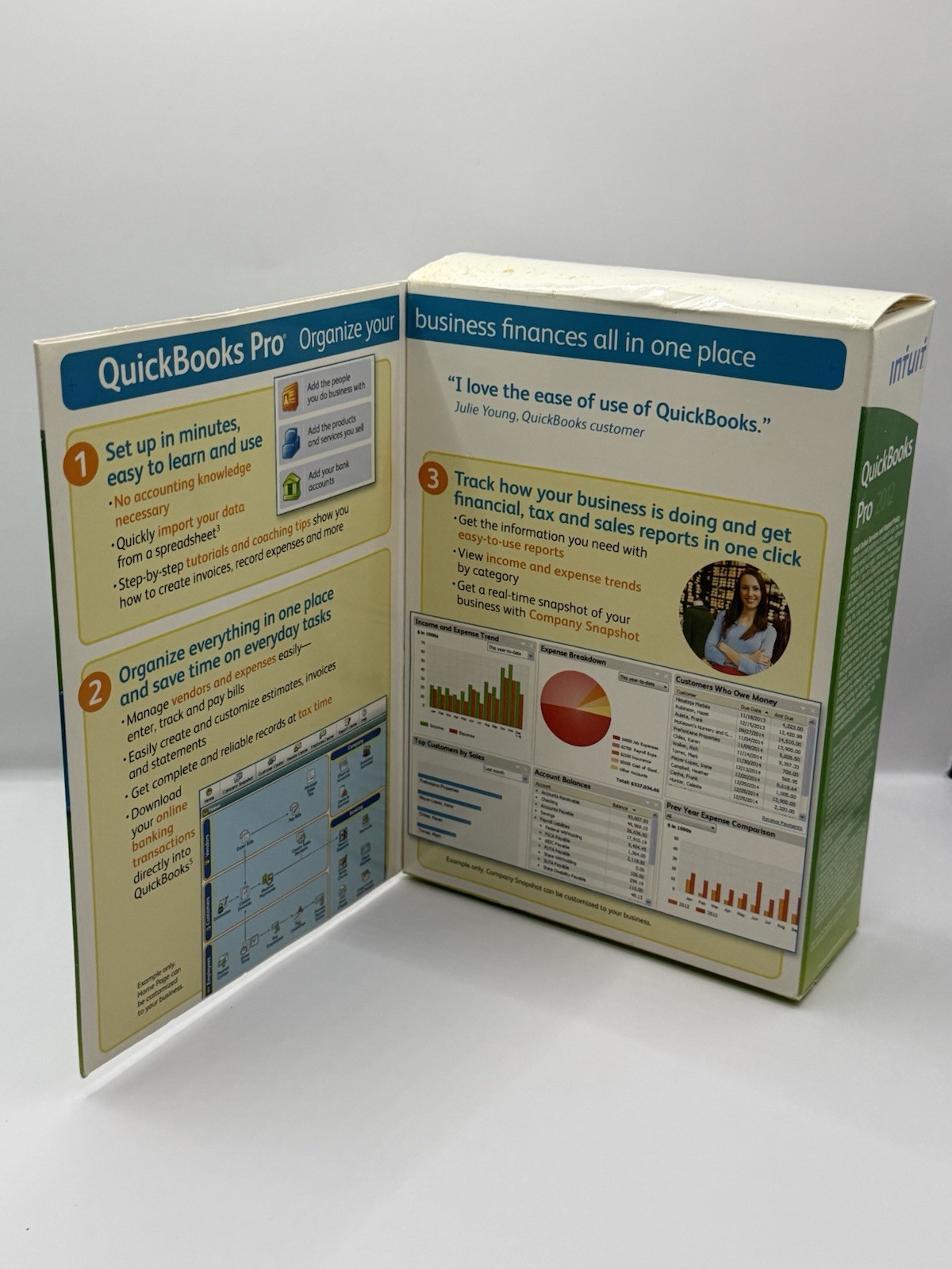 INTUIT QUICKBOOKS PRO 2012 FOR WINDOWS FULL RETAIL USA VERSION =NEW SEALED BOX=
