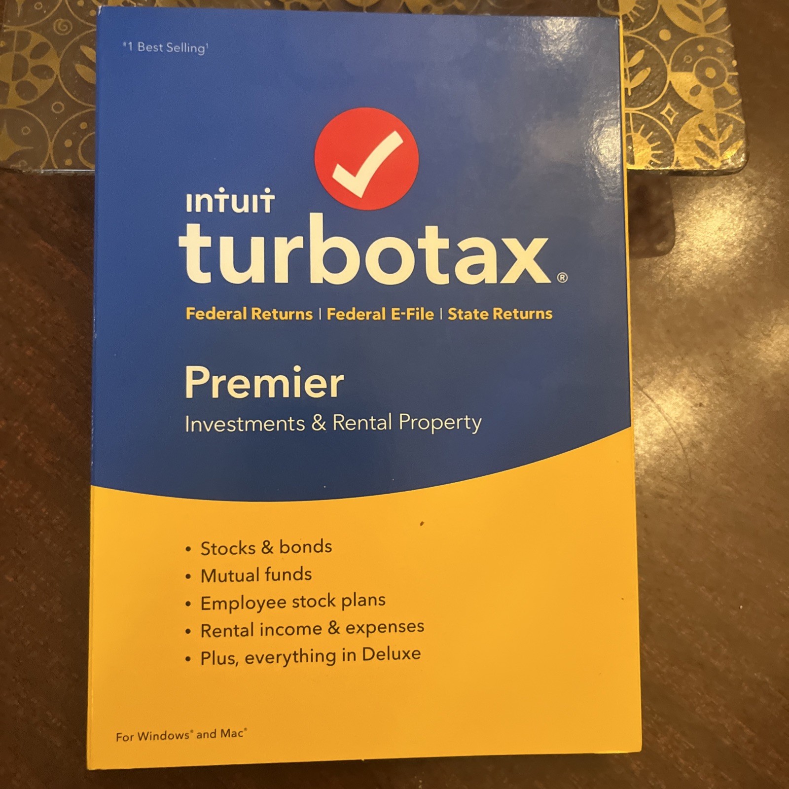 Turbo Tax Premier 2016 Investments Rental Prop Used Once More Info in Notes