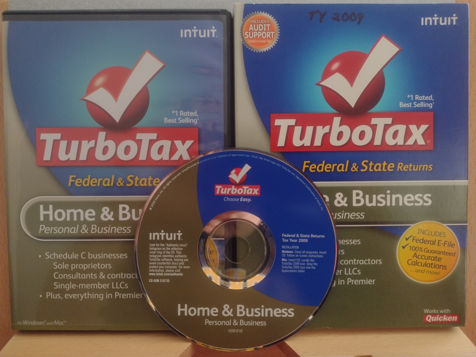 2009 TurboTax Home and Business CD Windows/Mac
