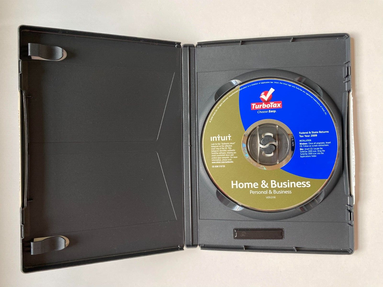 2009 TurboTax Federal Tax Return Home & Business Turbo Tax Intuit – Windows/Mac