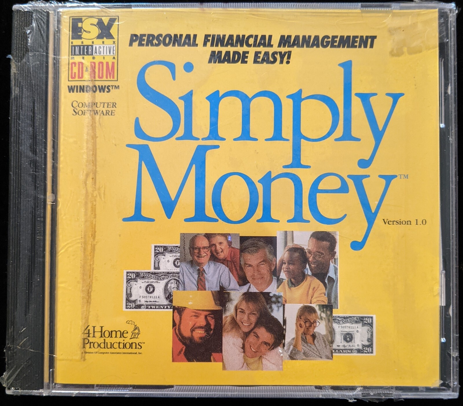Simply Money Version 1.0 CD ROM Windows Computer Software New In Package