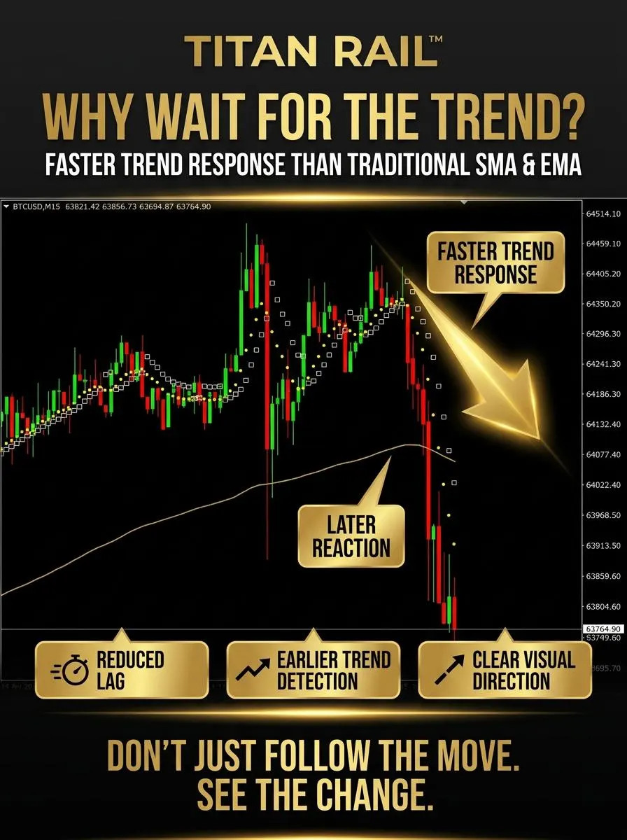 TITAN RAIL™ MT4 Indicator – Non-Repainting Trend System Forex Gold Trading