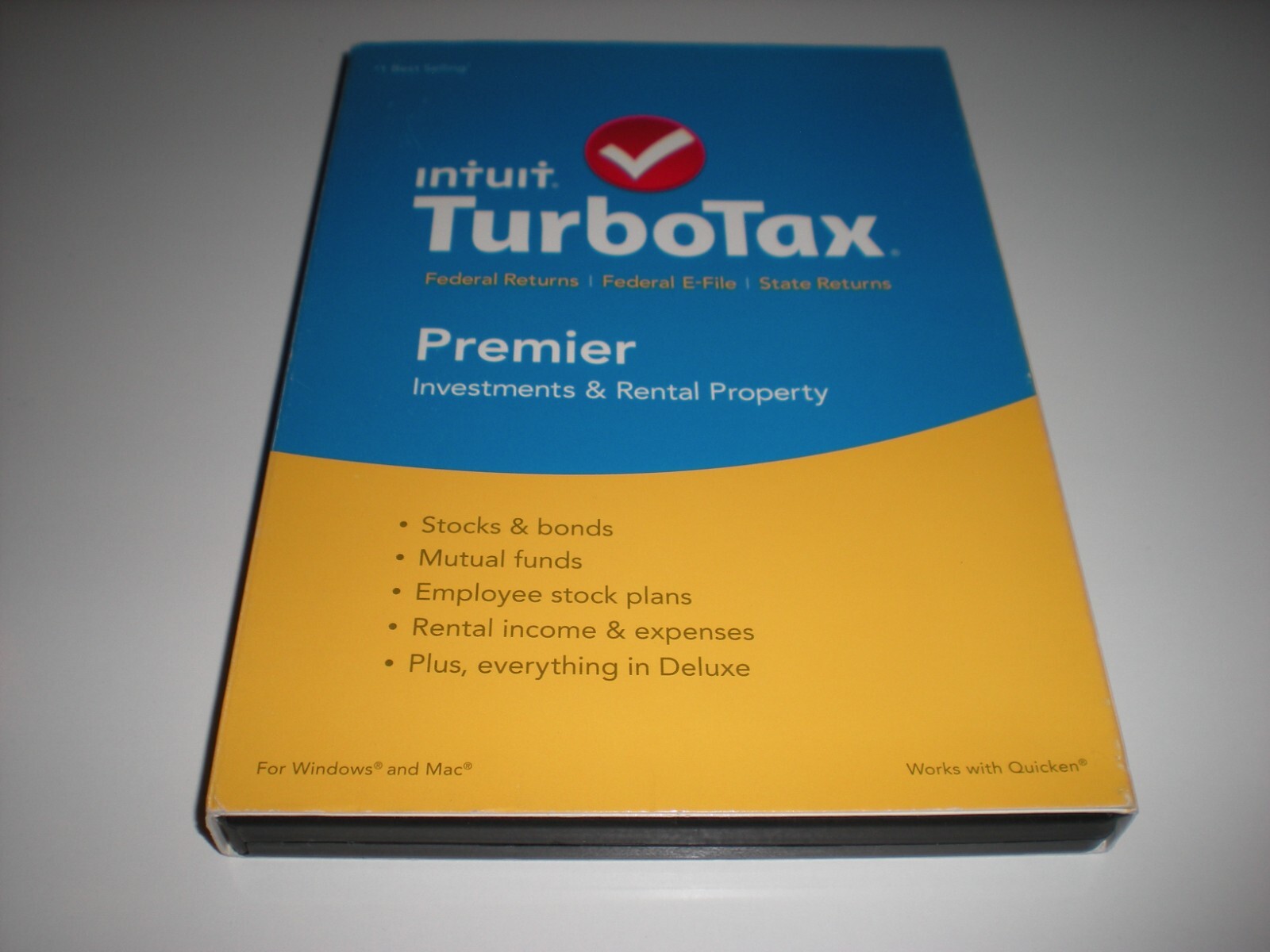 Turbotax 2015 Premier & State. Better than Deluxe! New in sealed box.