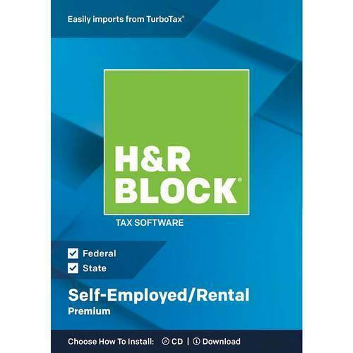 H&R Block Premium 2018 Self-Employed/Rental Property Owners Tax Software