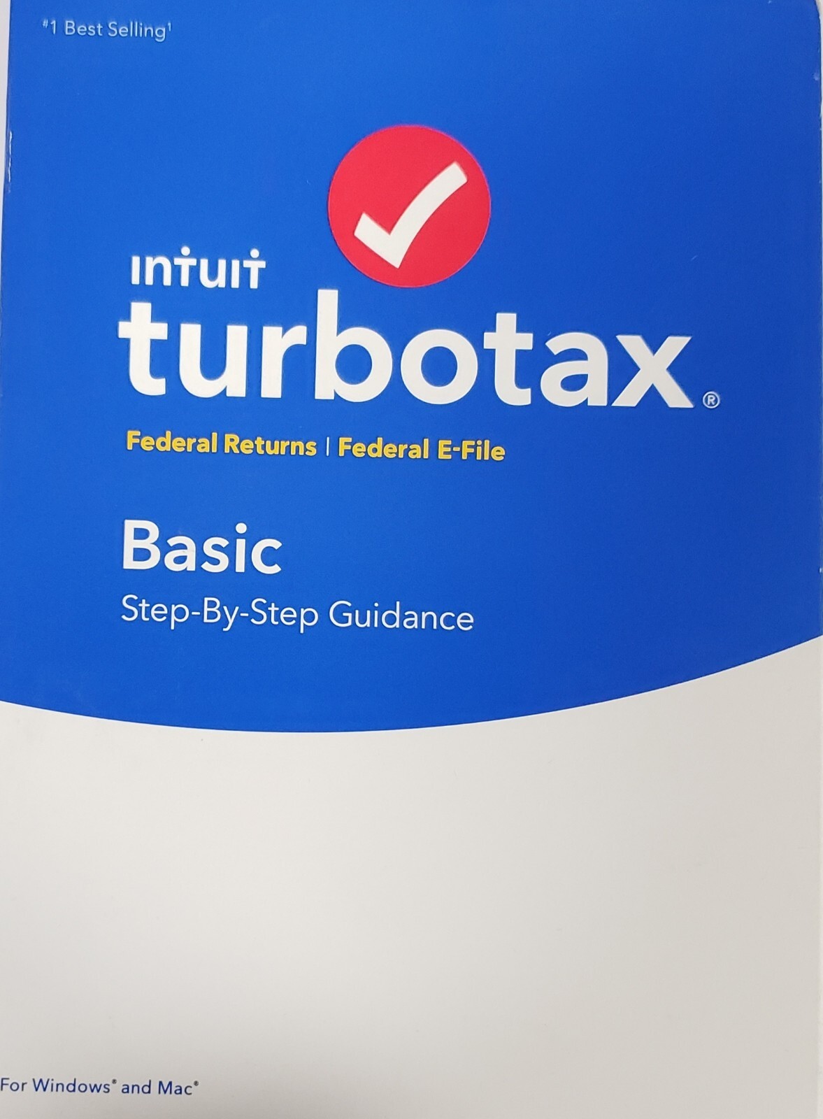 Intuit TurboTax Basic 2018 Federal Returns + Federal E-File Windows and Mac 269