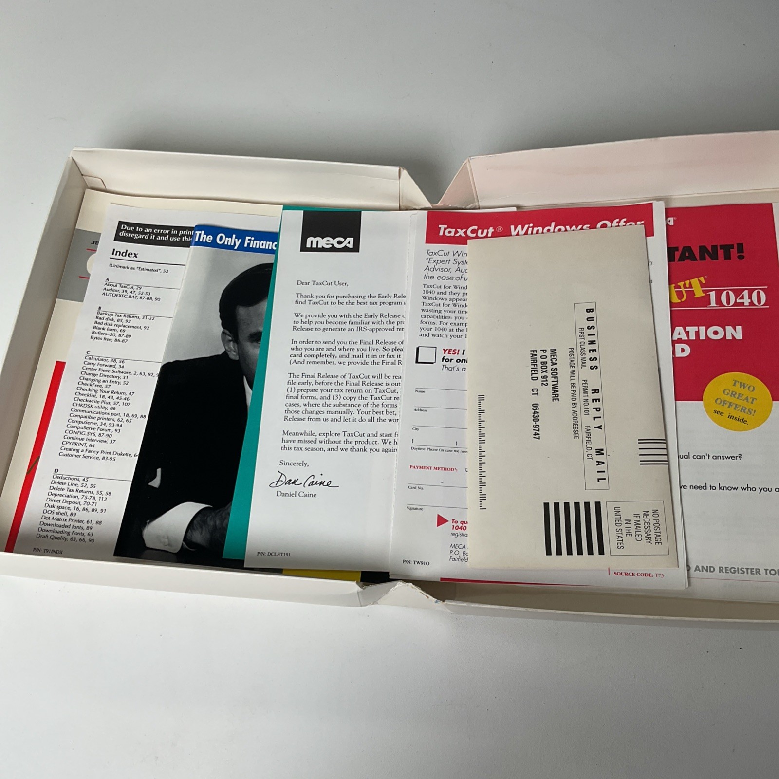 Meca Andrew Tobias’ Tax Cut 1040 For IBM PC 1991 Tax Year Vintage