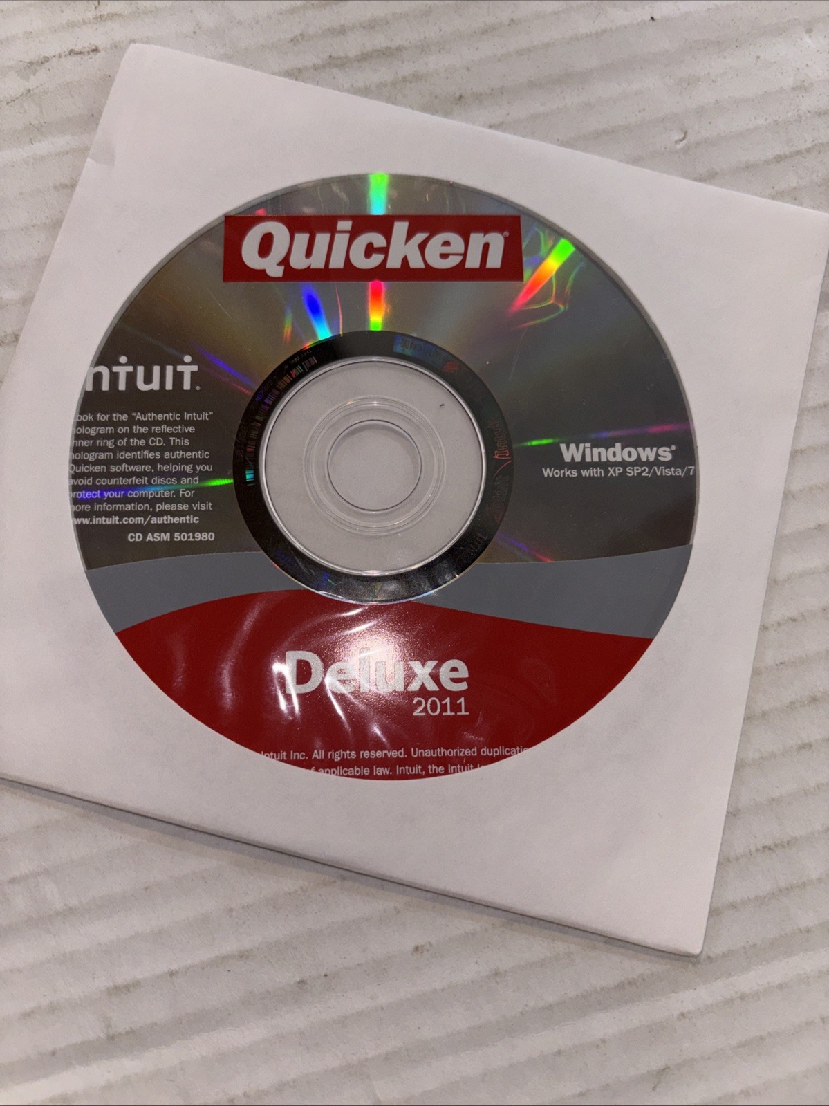 Intuit Quicken Deluxe 2011 for Windows XP SP2/Vista/7 NOT FOR Win 10/11