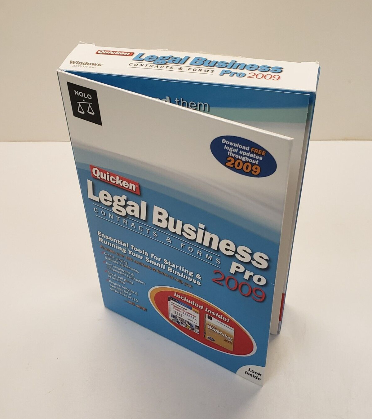 Quicken Legal Business Pro 2009 for Windows 7 CDs plus Companion Book