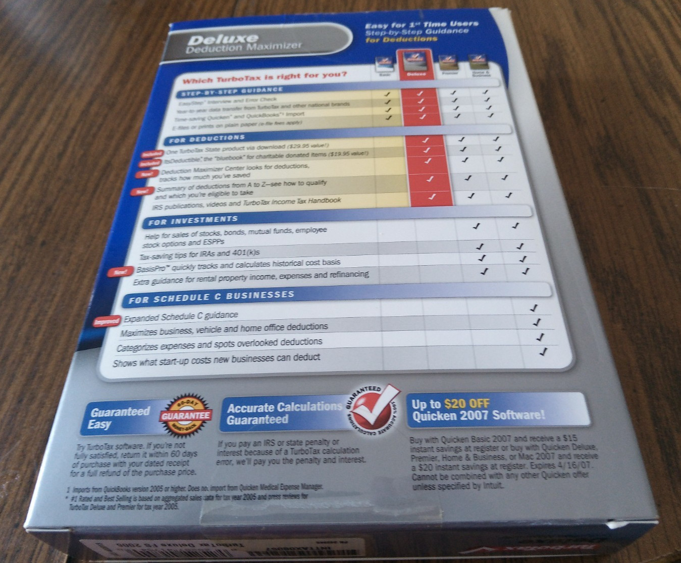 Intuit TurboTax Deluxe Federal + State 2006 For Microsoft Windows PC