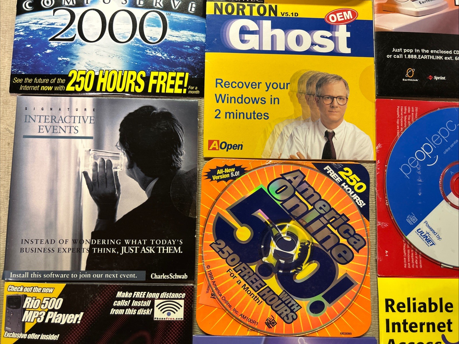 Lot of Various Financial/Modem/Turbo/MP3…. Software For Windows 95/98….