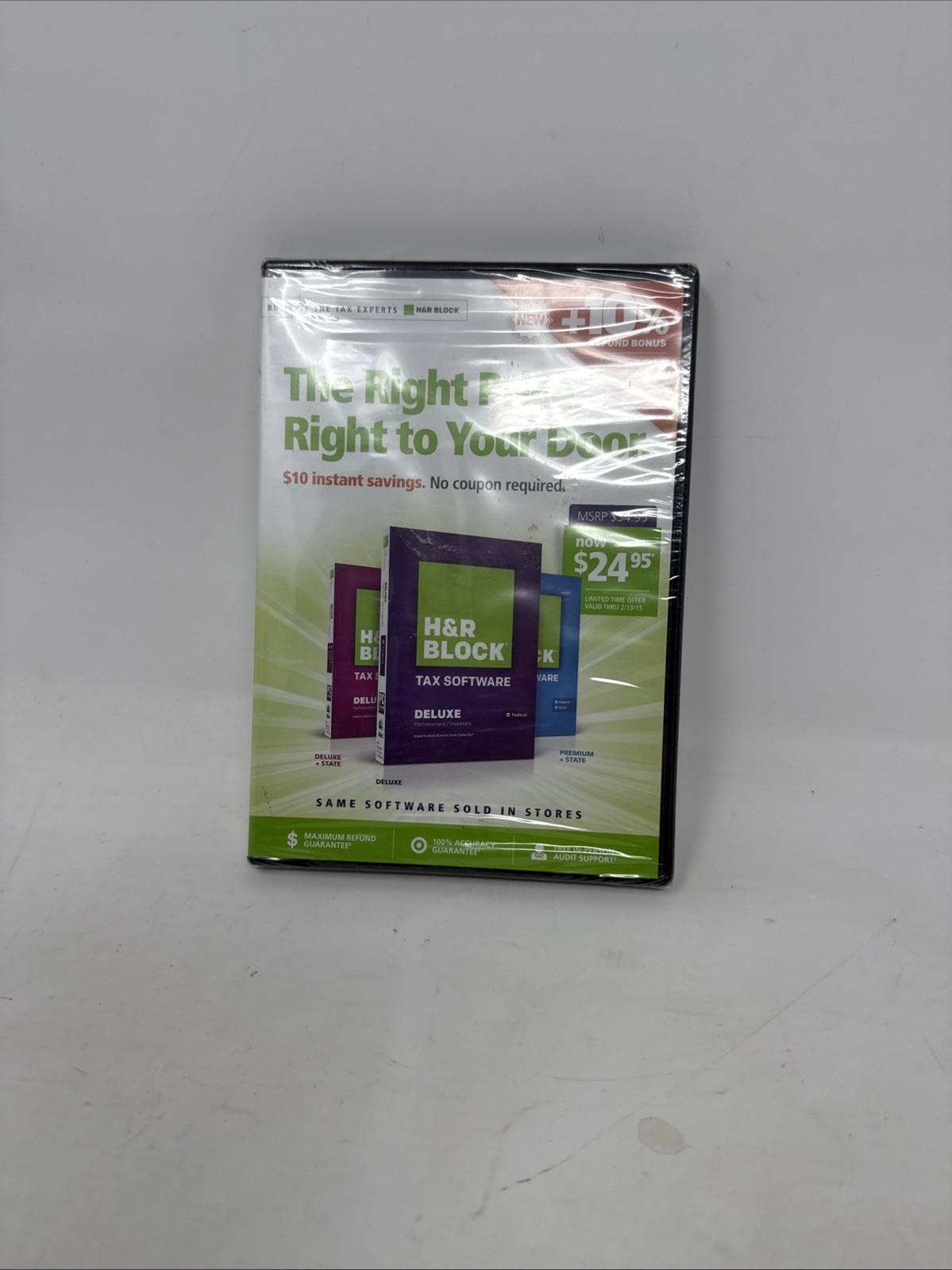 H & R Block One-Stop Shopping Tax Software 2014 Tax Year-RARE-SHIP N 24 HRS-NEW