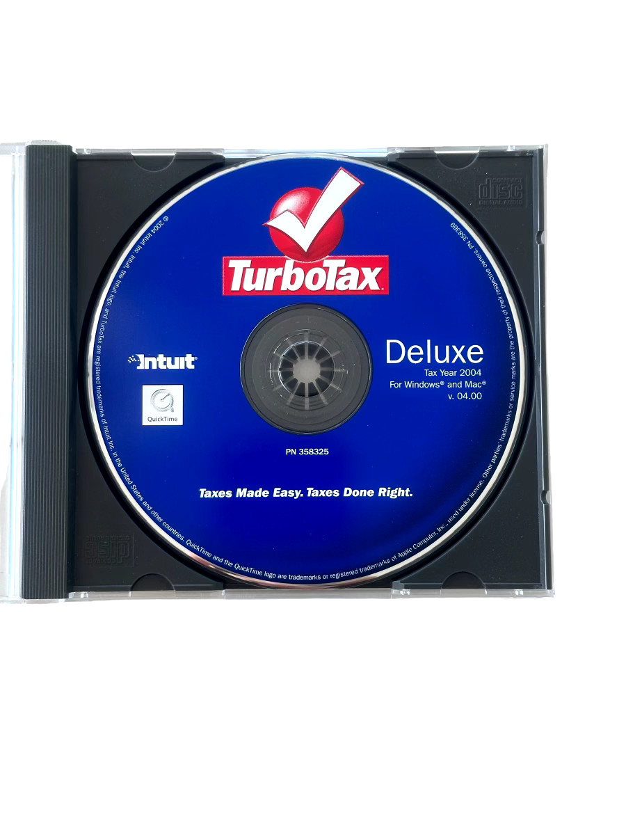 TurboTax Deluxe Tax Year 2004 For Windows& MAC