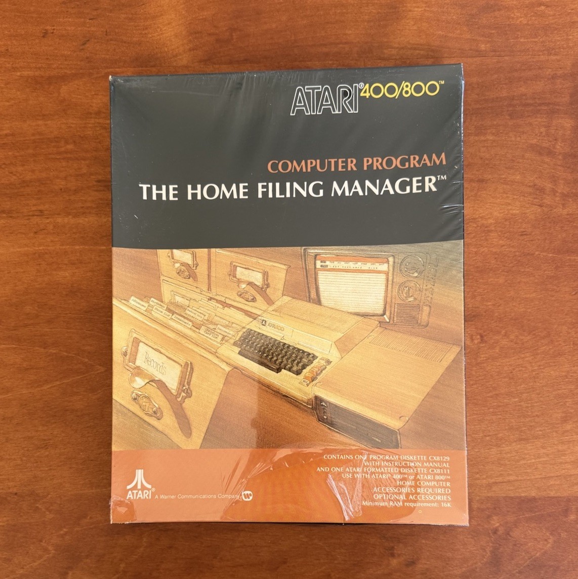 Atari 400/800 Computer Program The Home Filing Manager BRAND NEW SEALED CX415