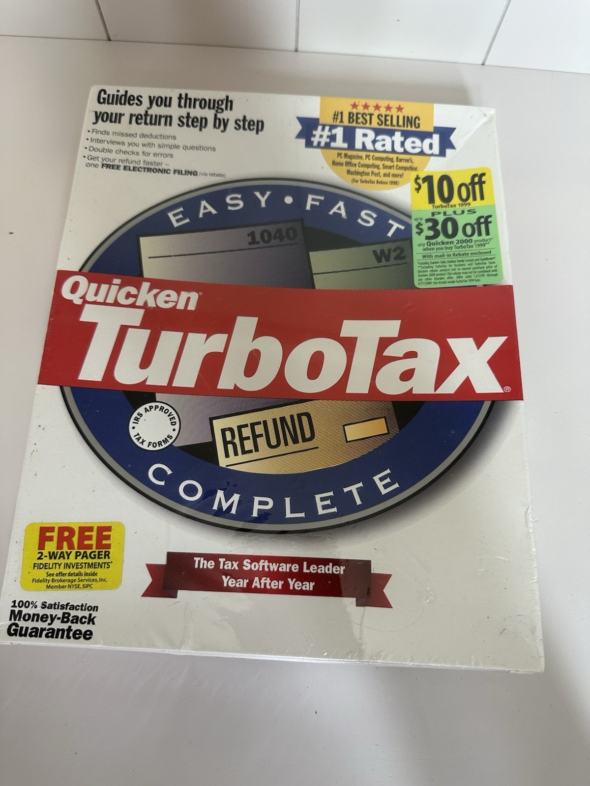 Quicken Turbotax 1999 Turbo tax 99. Original retail box. 