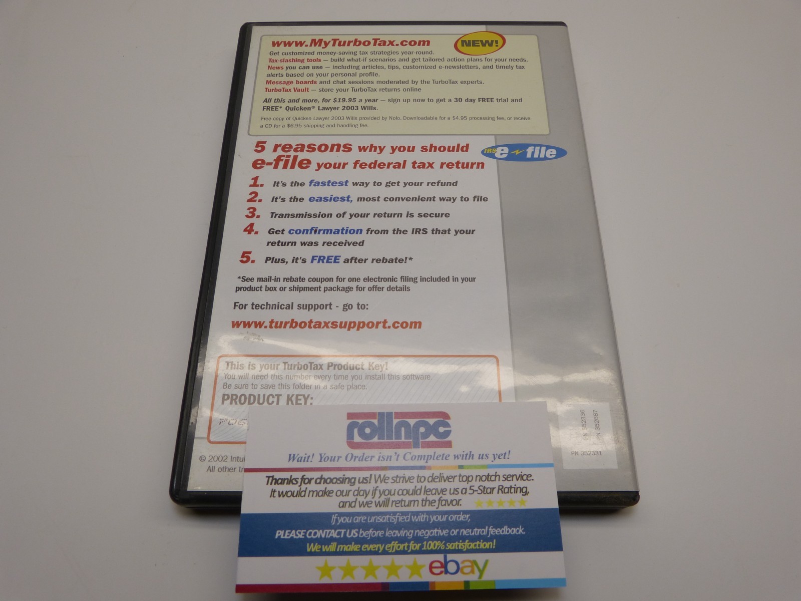 Intuit Turbo Tax Deluxe Federal & State 2002