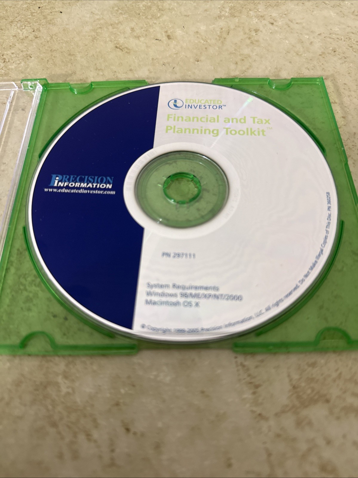 Precision Information Educated Investor Financial And Tax Planning Tool Kit