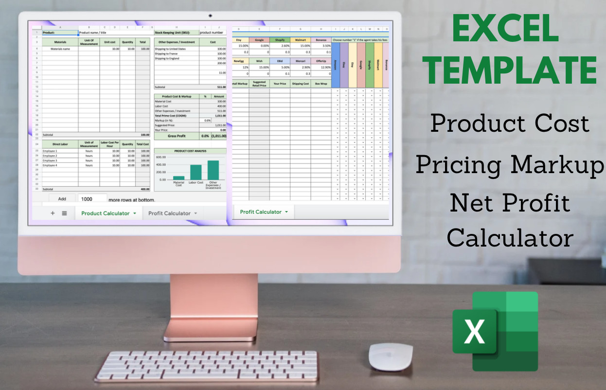 Dropshipping Profit Calculator Excel Template | Digital Email Delivery