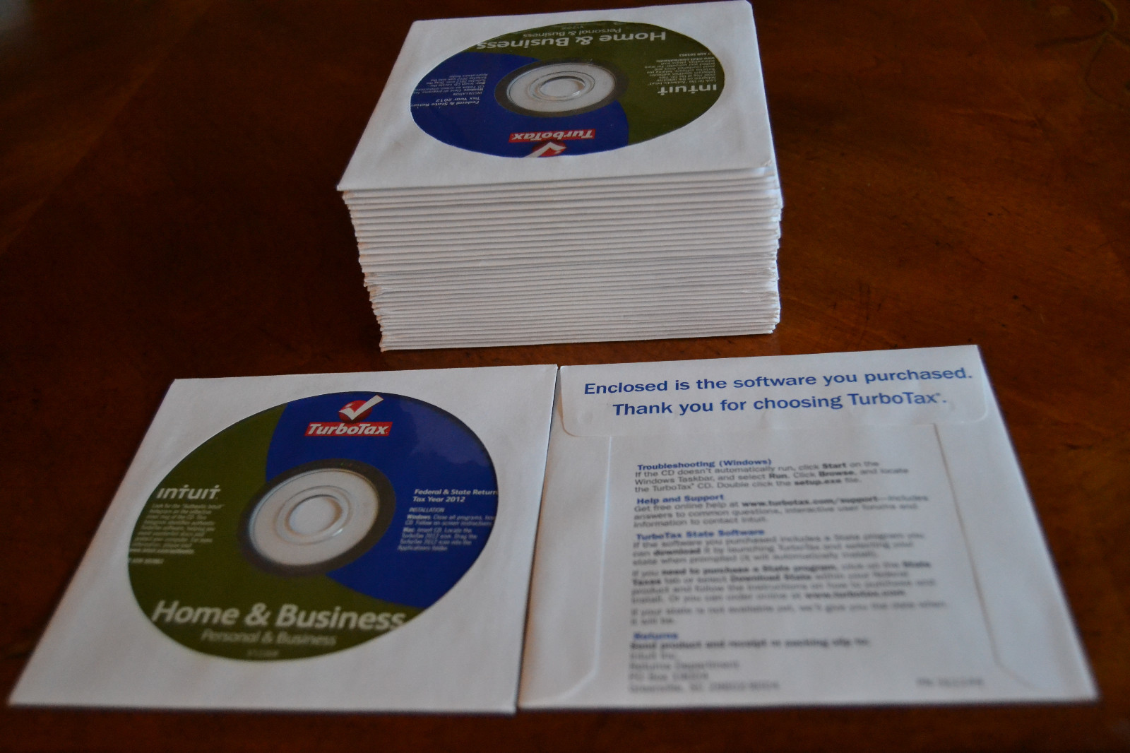 2012 TurboTax Home & Business Federal Taxes Turbo Tax New sealed CD in sleeve