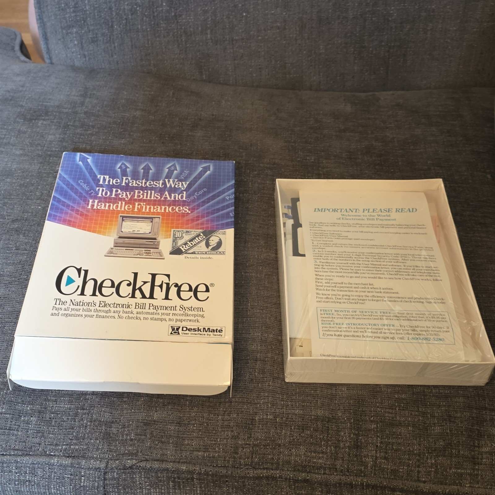 Tandy 1000 / PC CheckFree Electronic Bill Payment System 3.5″ Floppy MPN 25-1367