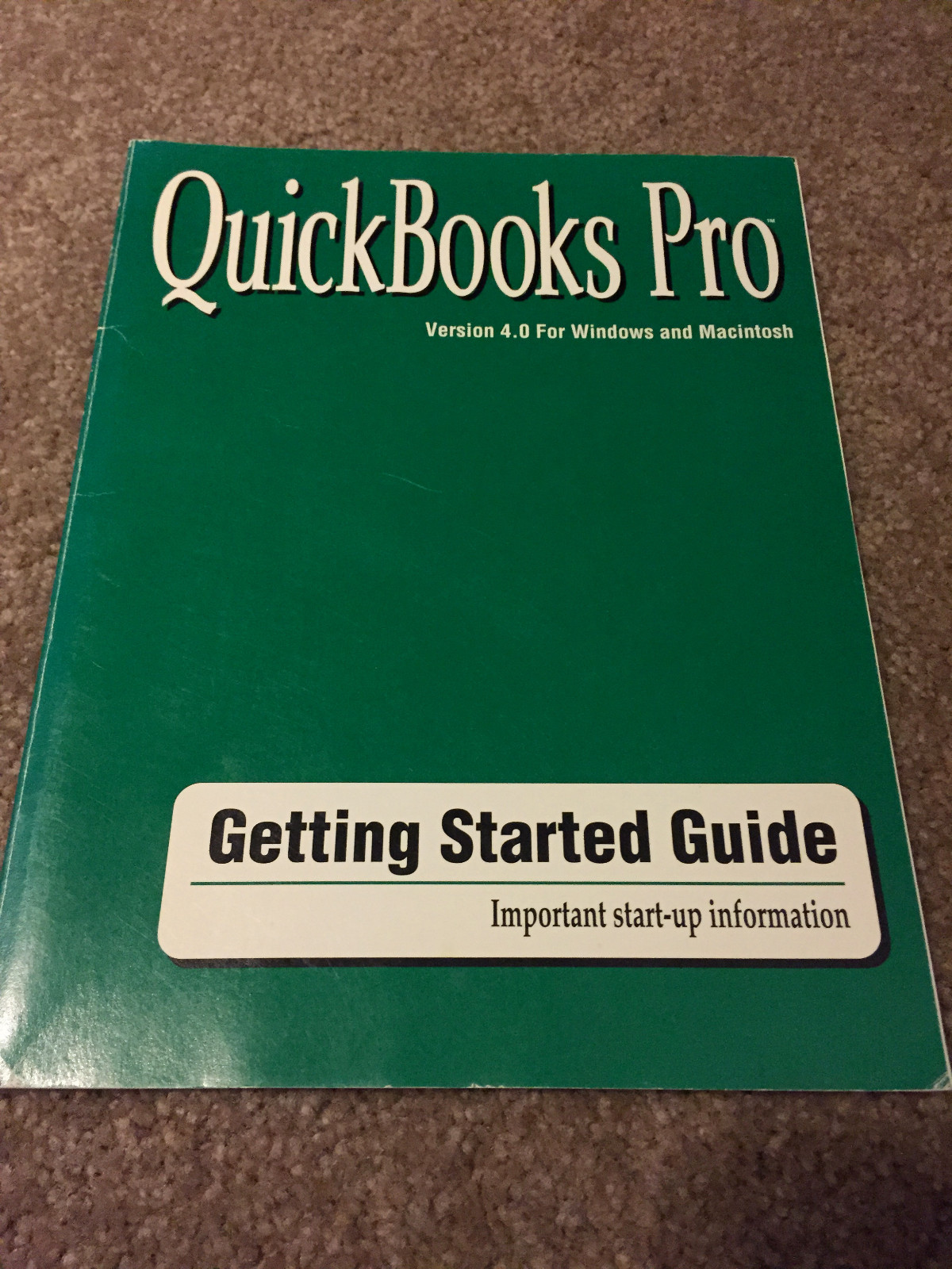 Quickbooks Pro Version 4.0 for Macintosh