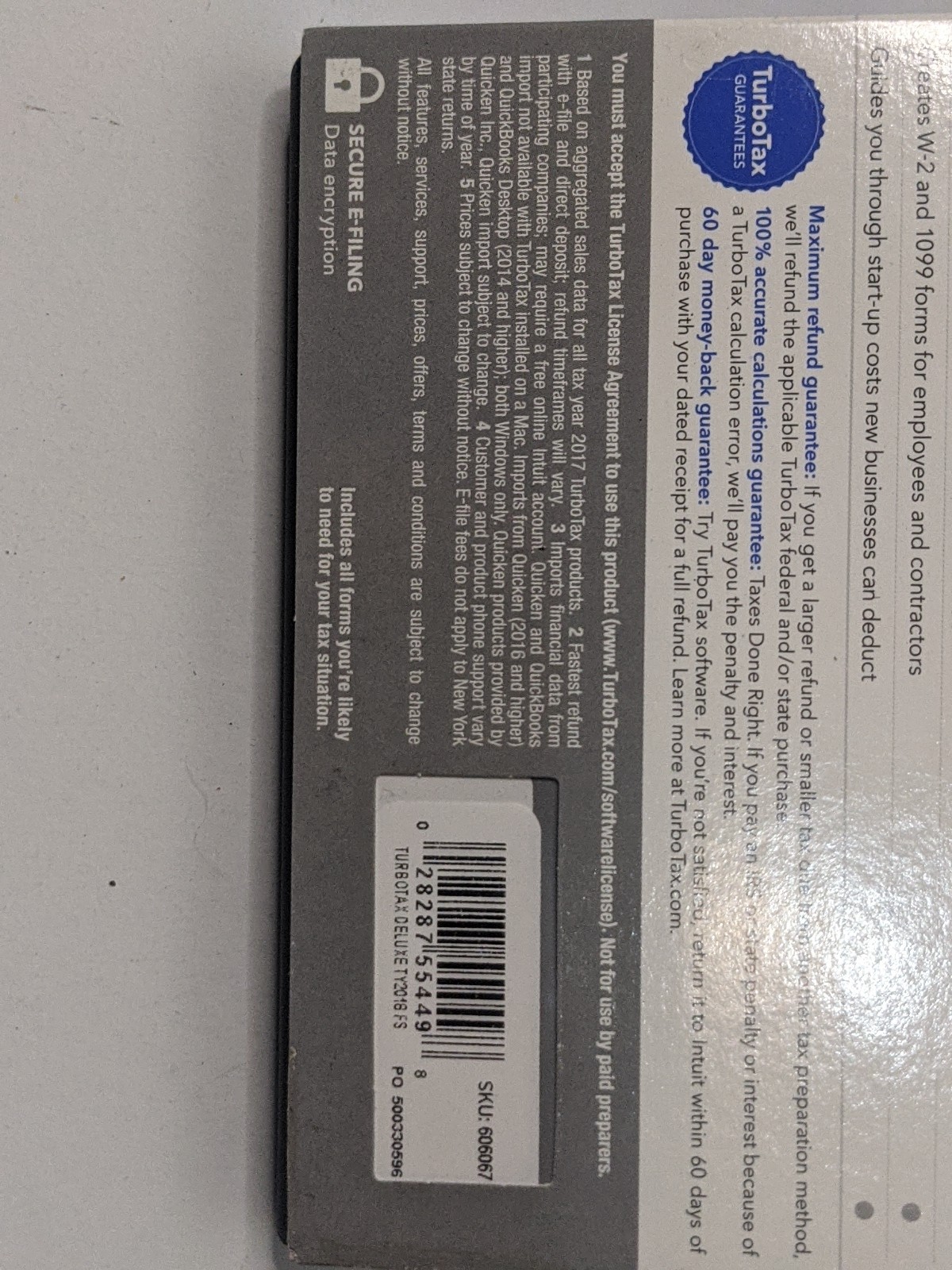 (Lot 6) 2018 TurboTax Deluxe Federal & STATE Turbo Tax SEALED CD DVD Windows/Mac