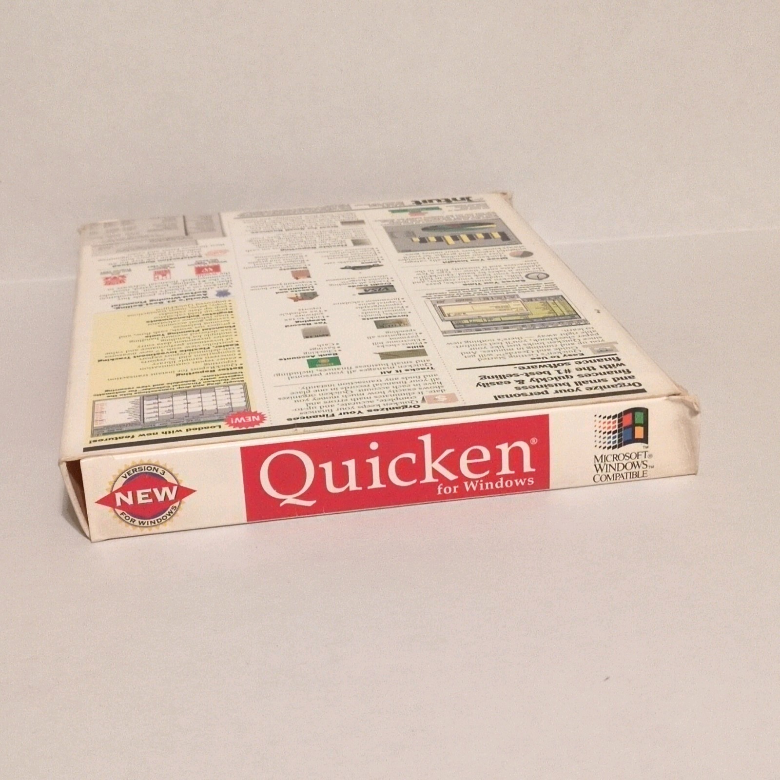 Intuit Quicken Version 3 Windows 3.1 Personal Finance Software Floppy