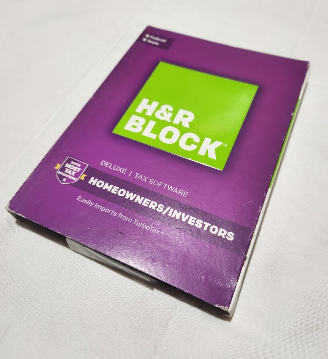 2016 H&R Block Deluxe Homeowners/Investors Federal and State Brand NEW Sealed!