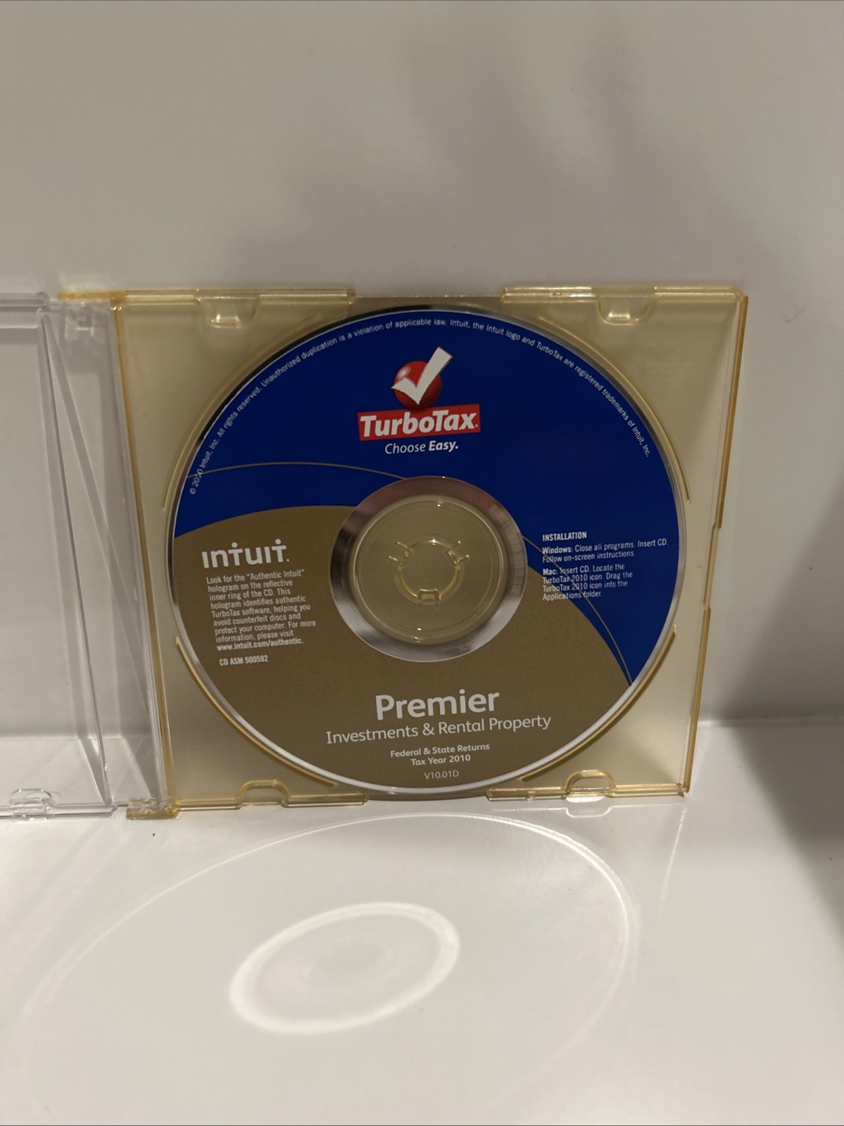 2010 TurboTax Premier, Investment And Rental Property Fed and State Intuit
