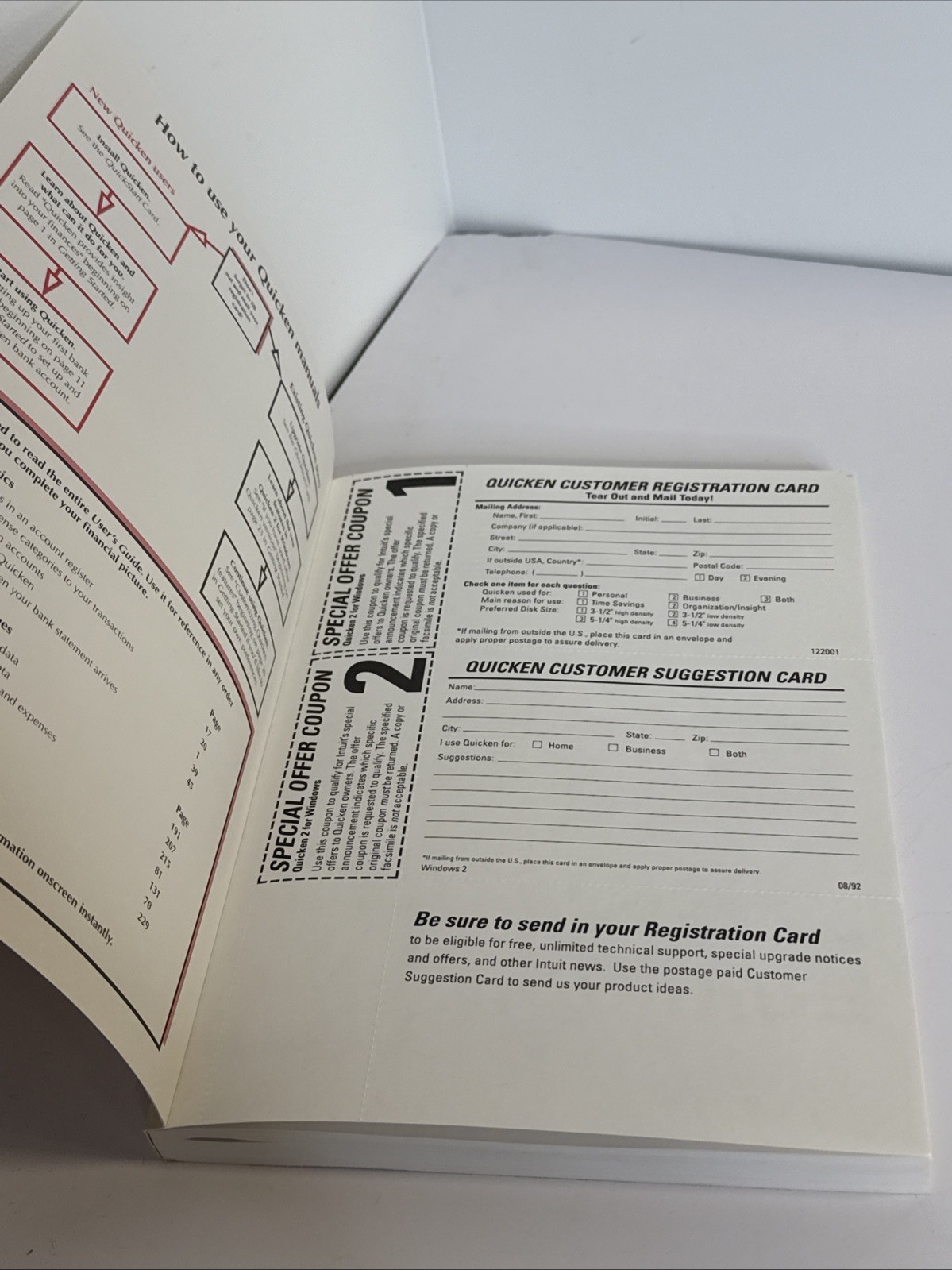 Intuit Quicken 2.0 Windows IBM Personal Finance Software W/ Disks Vintage 1992