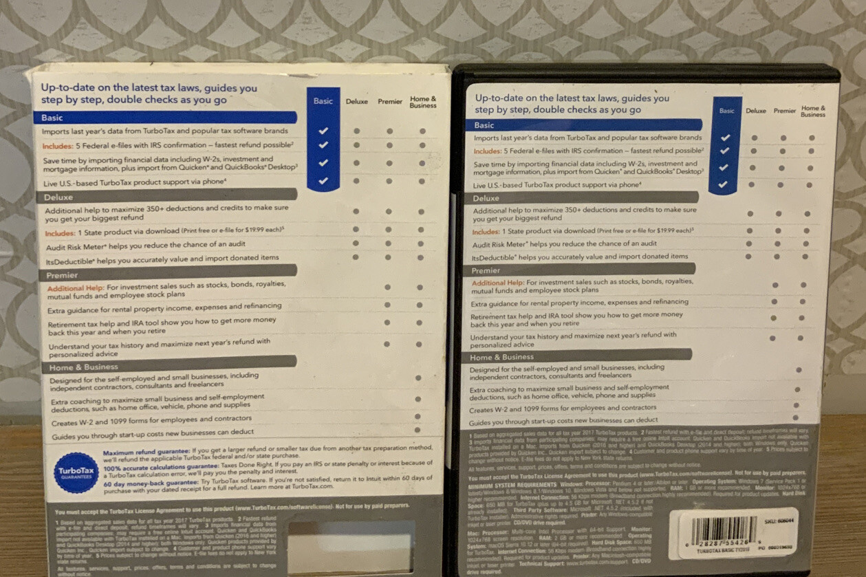 🌍 INTUIT TURBOTAX BASIC 2018,Federal Returns,New ‼️