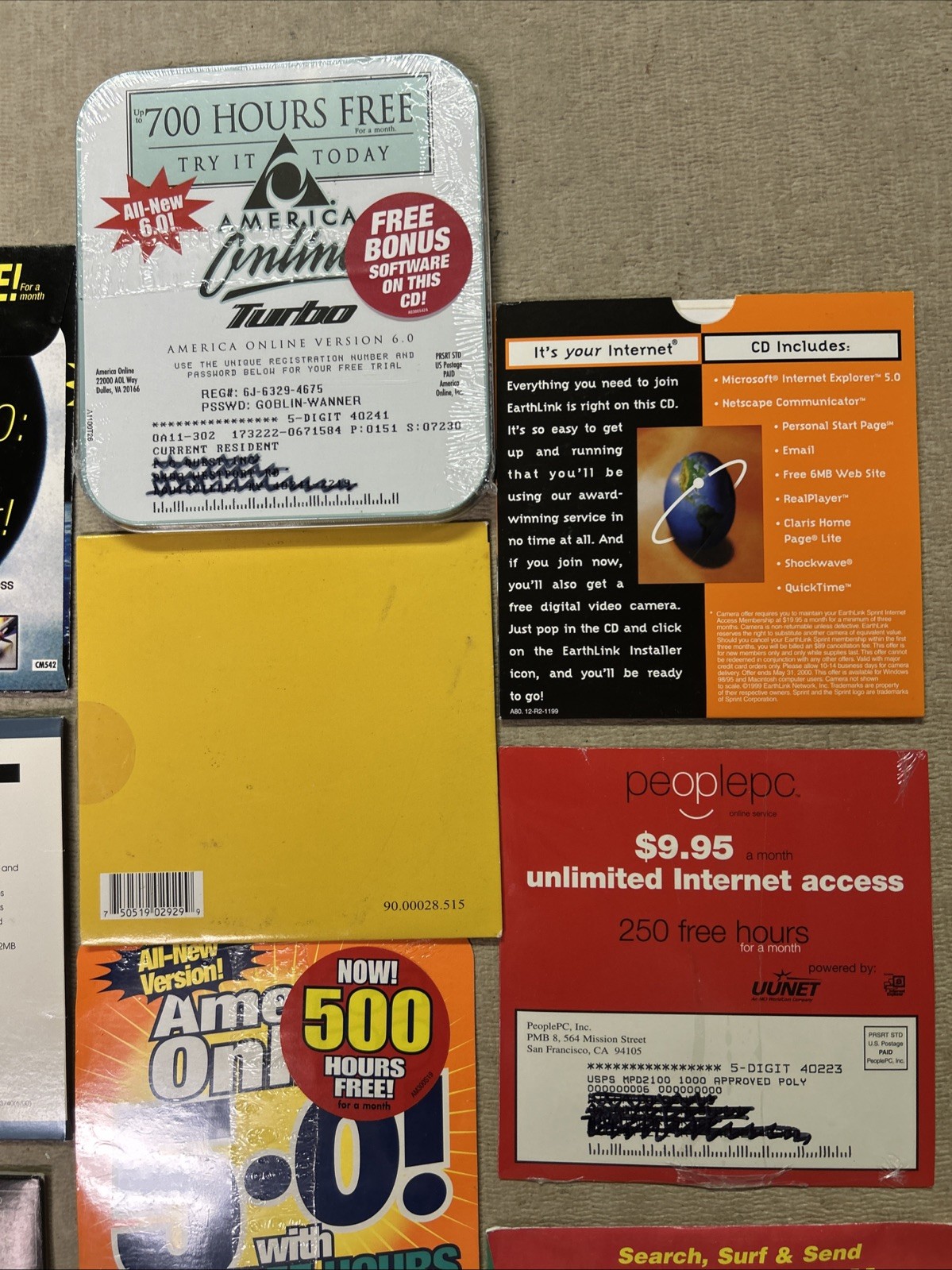 Lot of Various Financial/Modem/Turbo/MP3…. Software For Windows 95/98….