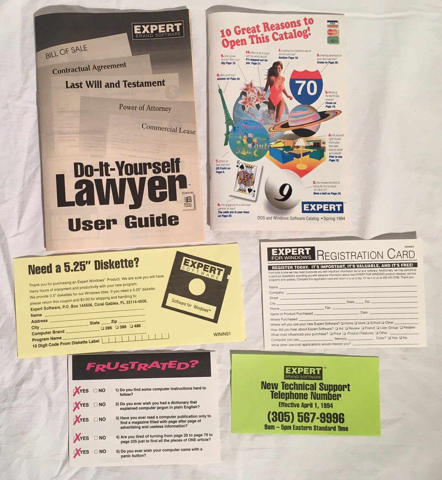 DO-IT-YOURSELF LAWYER 3.5″ Disk Windows 3.1 Expert Software Boxed W/ Manual
