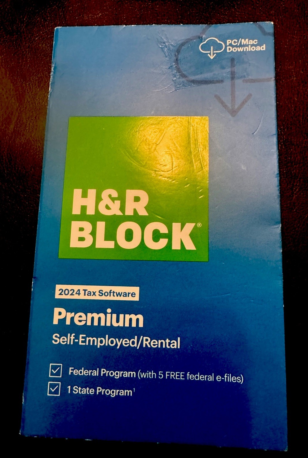 H&R Block Tax Software Premium 2024 PC/Mac Boxed Key Card USA like Turbotax HR