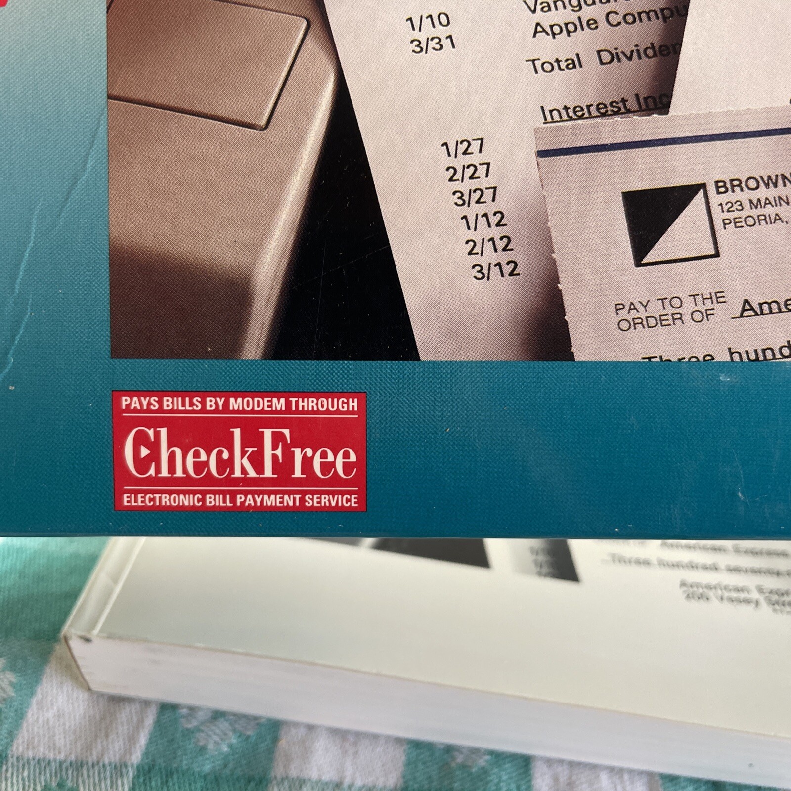 Macintosh 3.0 Quicken manage home & business finances intuit 1991 Floppy Disk