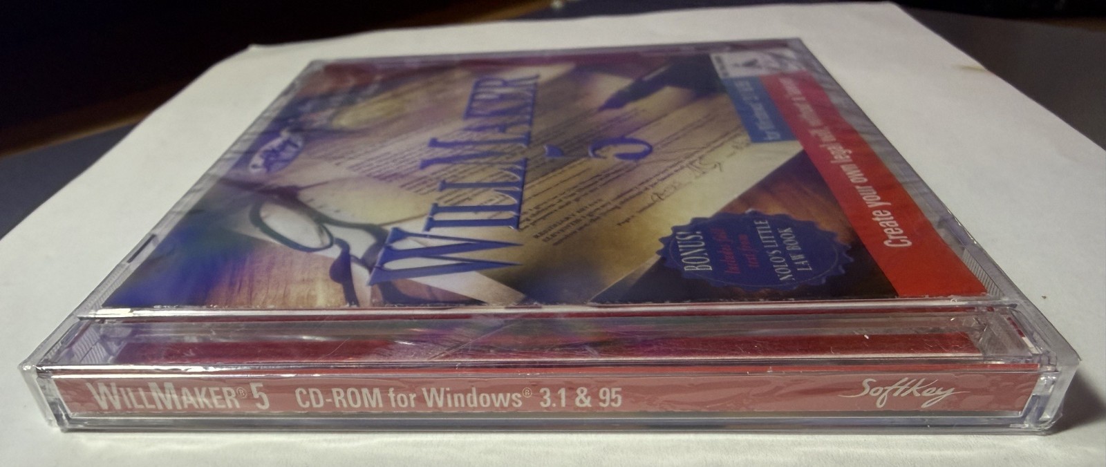 WillMaker 5 Software Windows 3.1 & Windows 95 BRAND NEW FACTORY SEALED CD 1997
