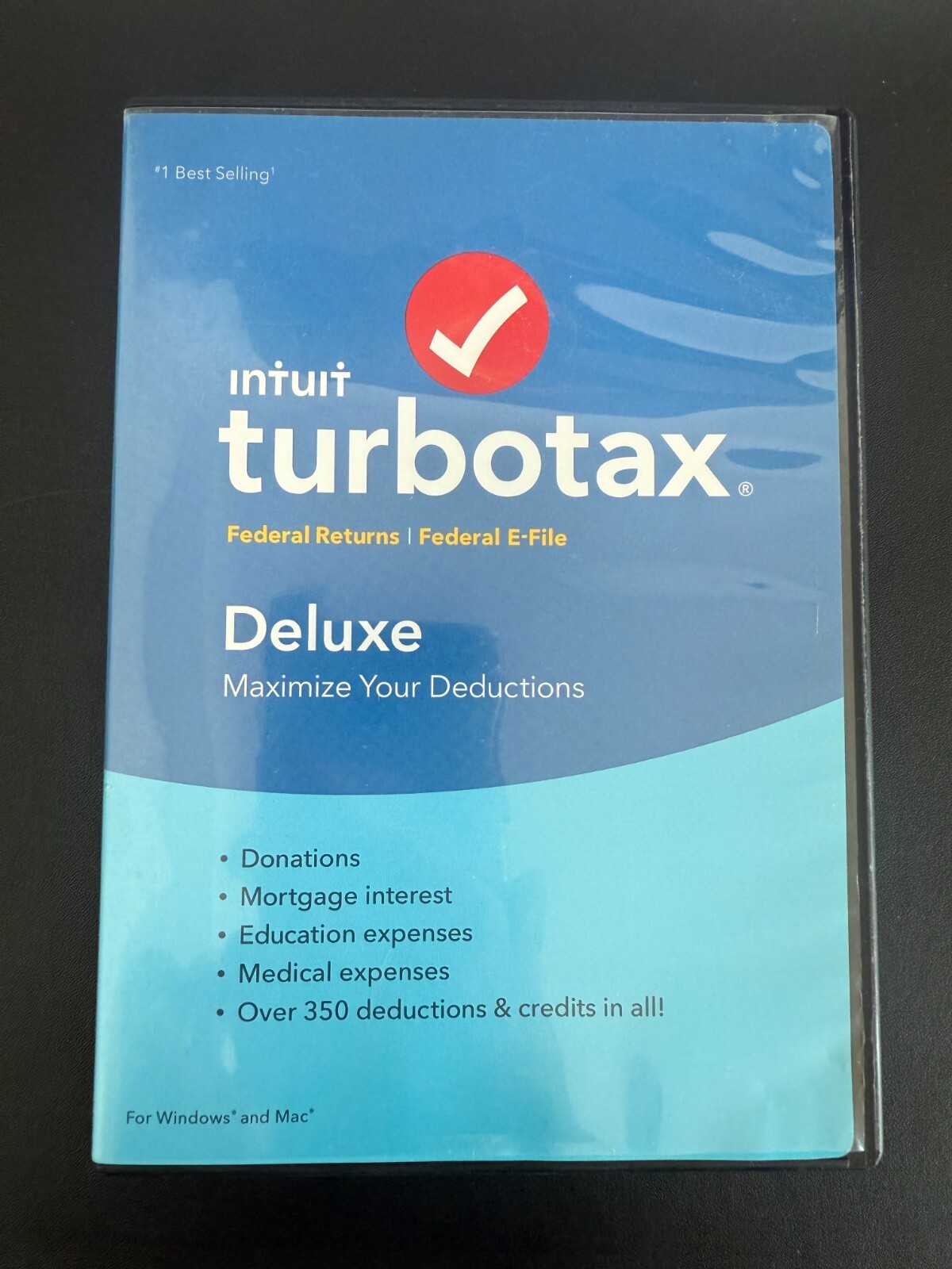 Turbotax 2018 Deluxe Federal Returns & Federal E-File for Windows & MAC