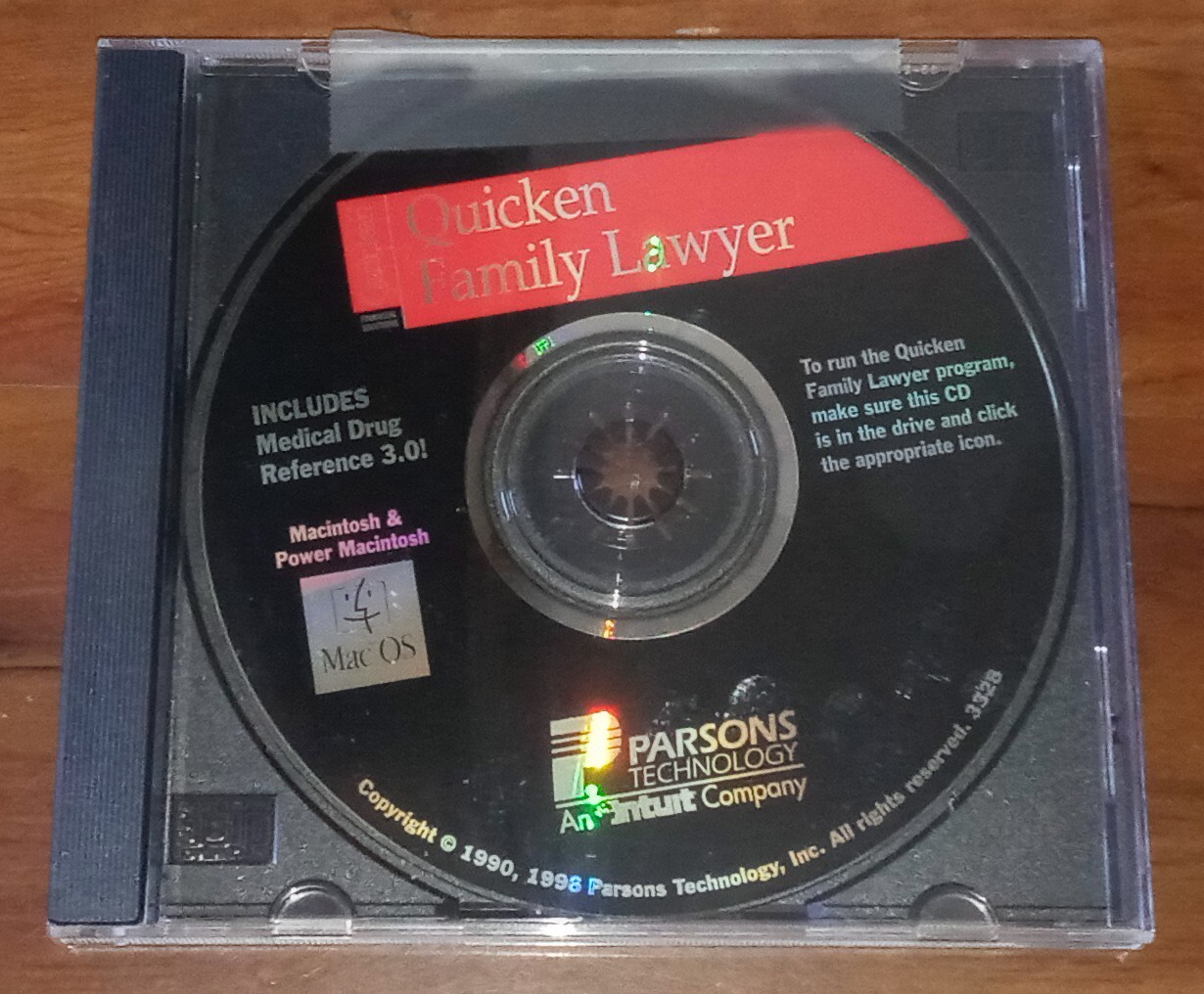 Quicken Family Lawyer CD-Rom for Mac OS 1996 Parsons Technology