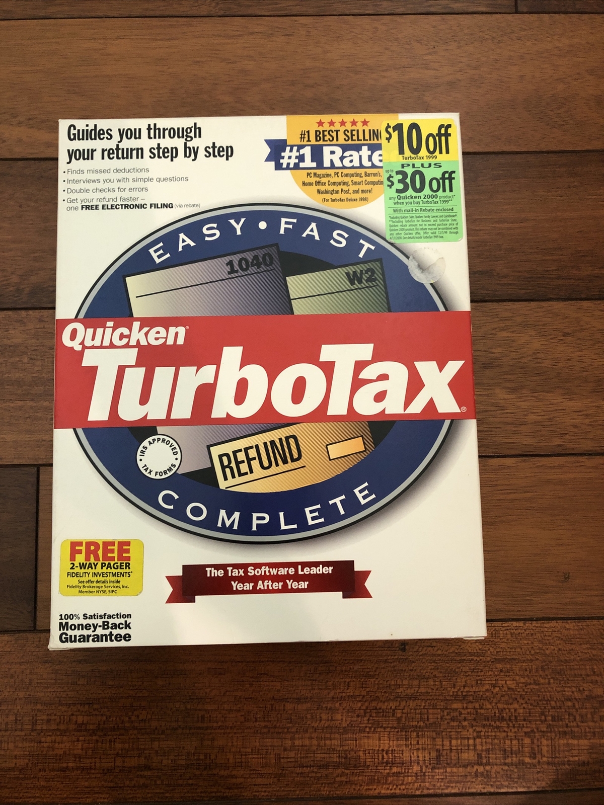Quicken Turbotax 1999 Turbo tax 99. Original retail box. Genuine.