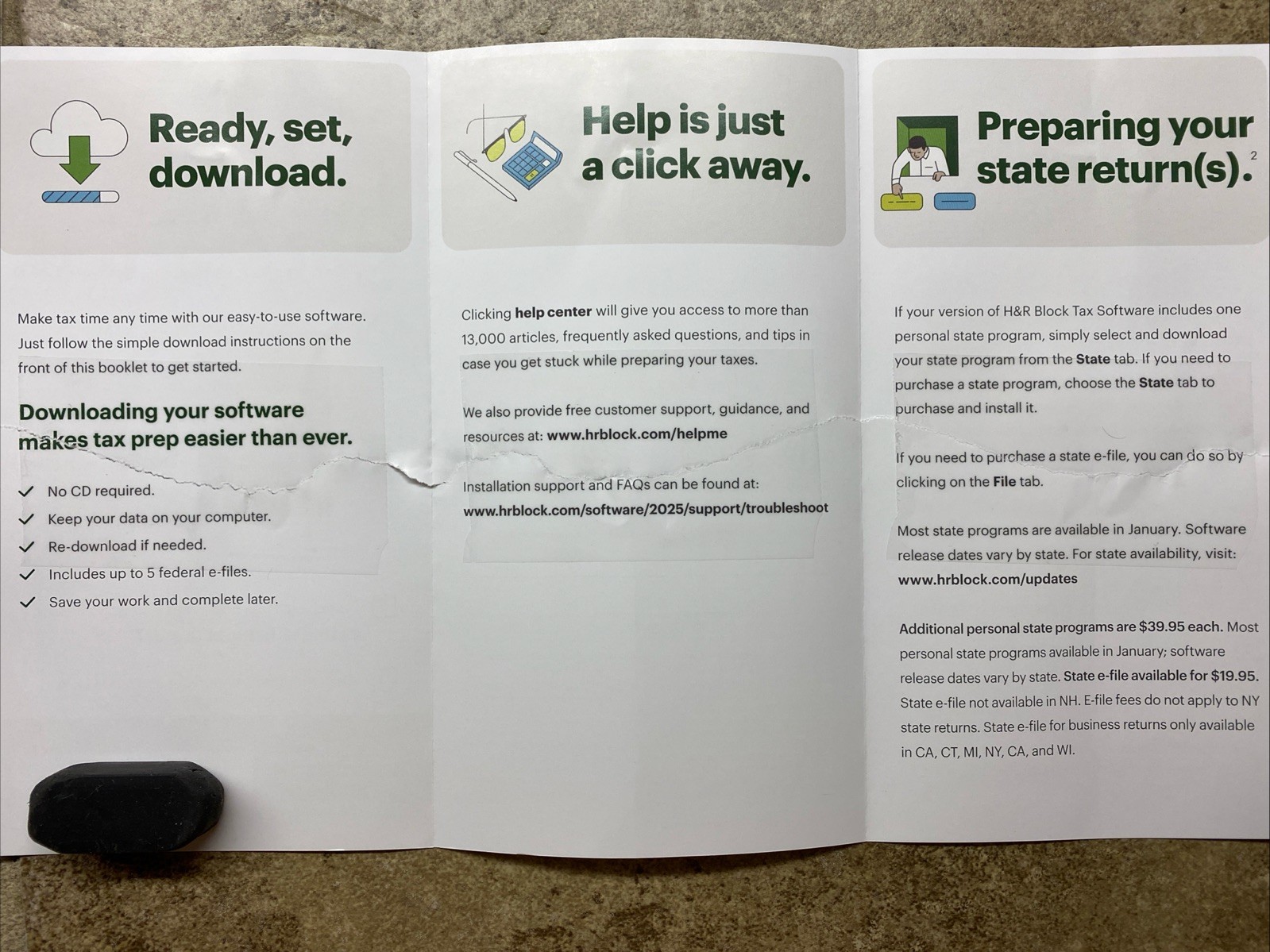 H&R Block 2025 PREMIUM Tax Software [Key Card] PC/MAC