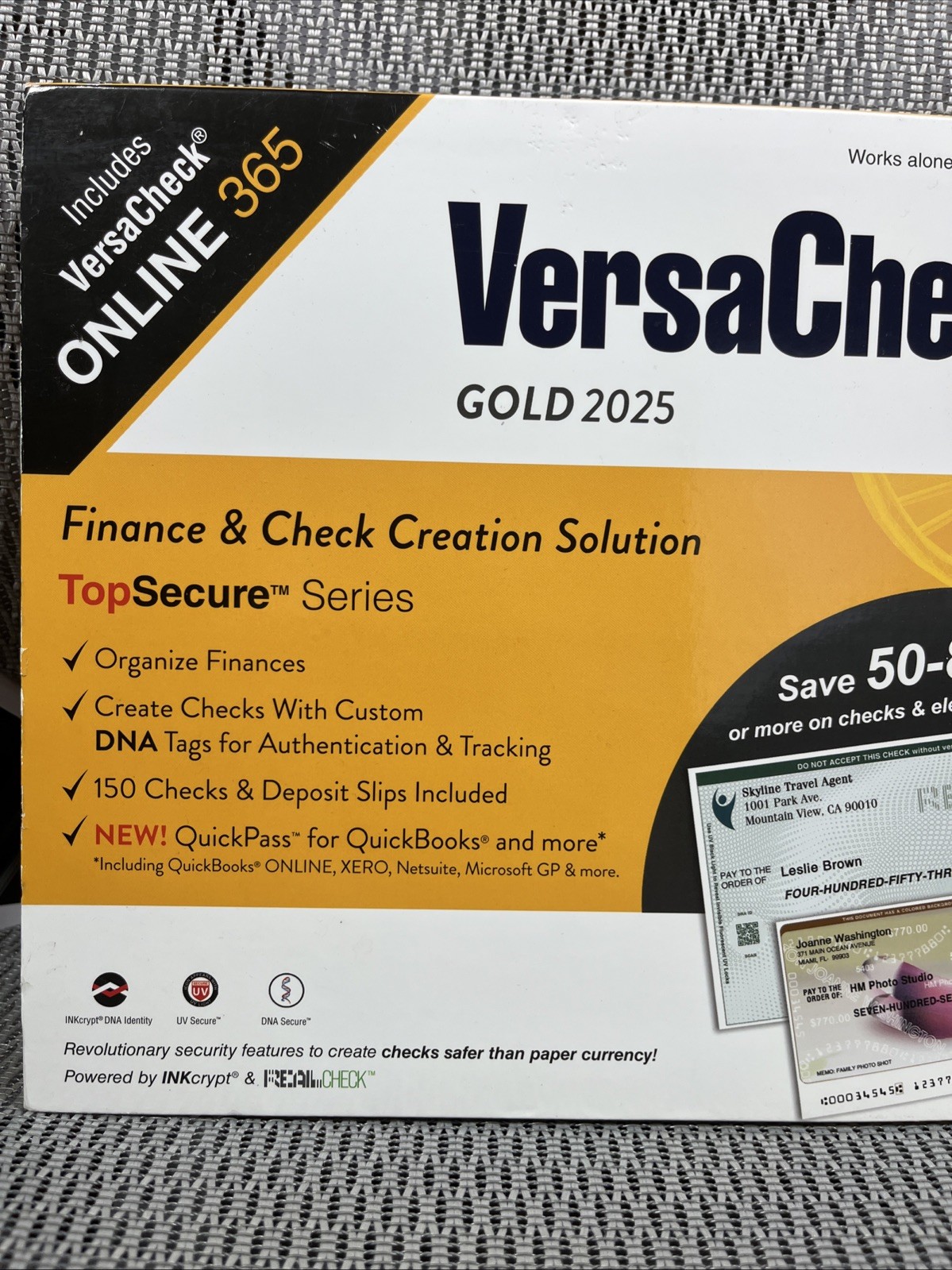VersaCheck X1 Gold 2025 Finance & Check Creation Solution Commercial Windows