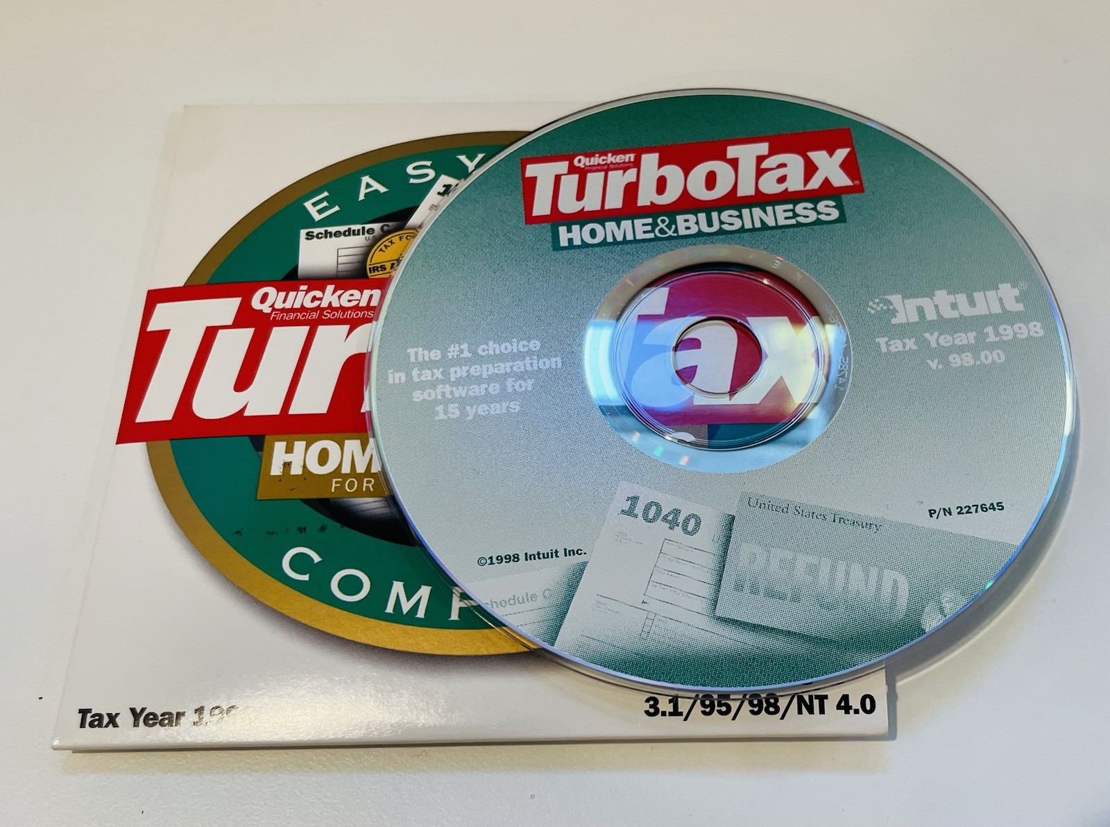 Quicken TurboTax Home & Business 1998 CD-ROM, Complete, for Windows