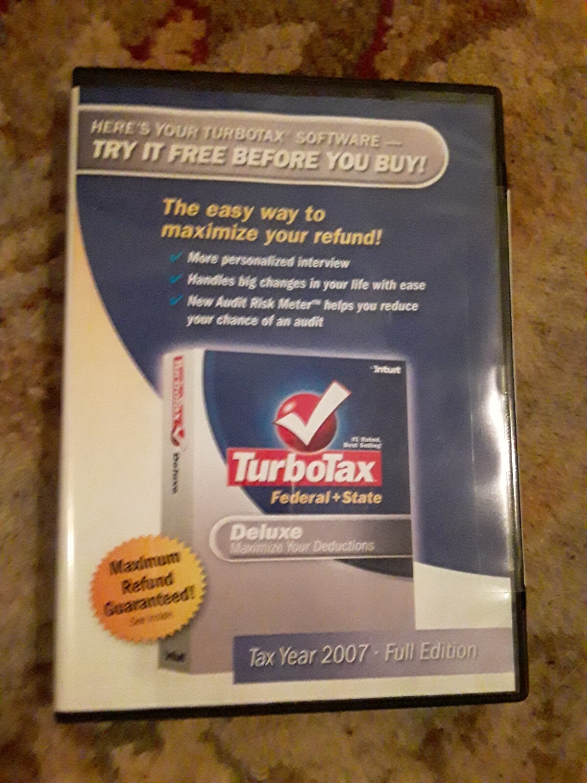 Turbo Tax 2007 Federal & State Returns Software