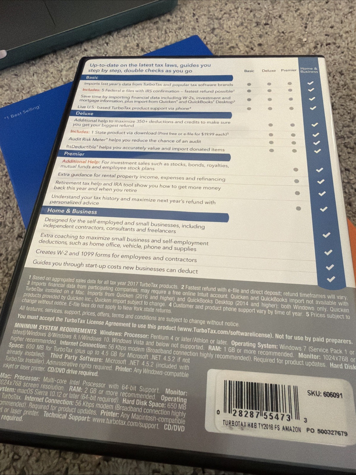 Intuit TurboTax Home & Business 2018 Tax Preparation Software