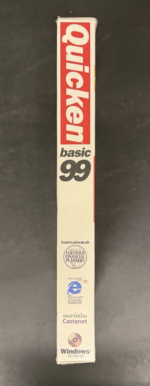 NEW SEALED Quicken Basic 99 Accounting Finance Software CD for Windows 95/98/NT
