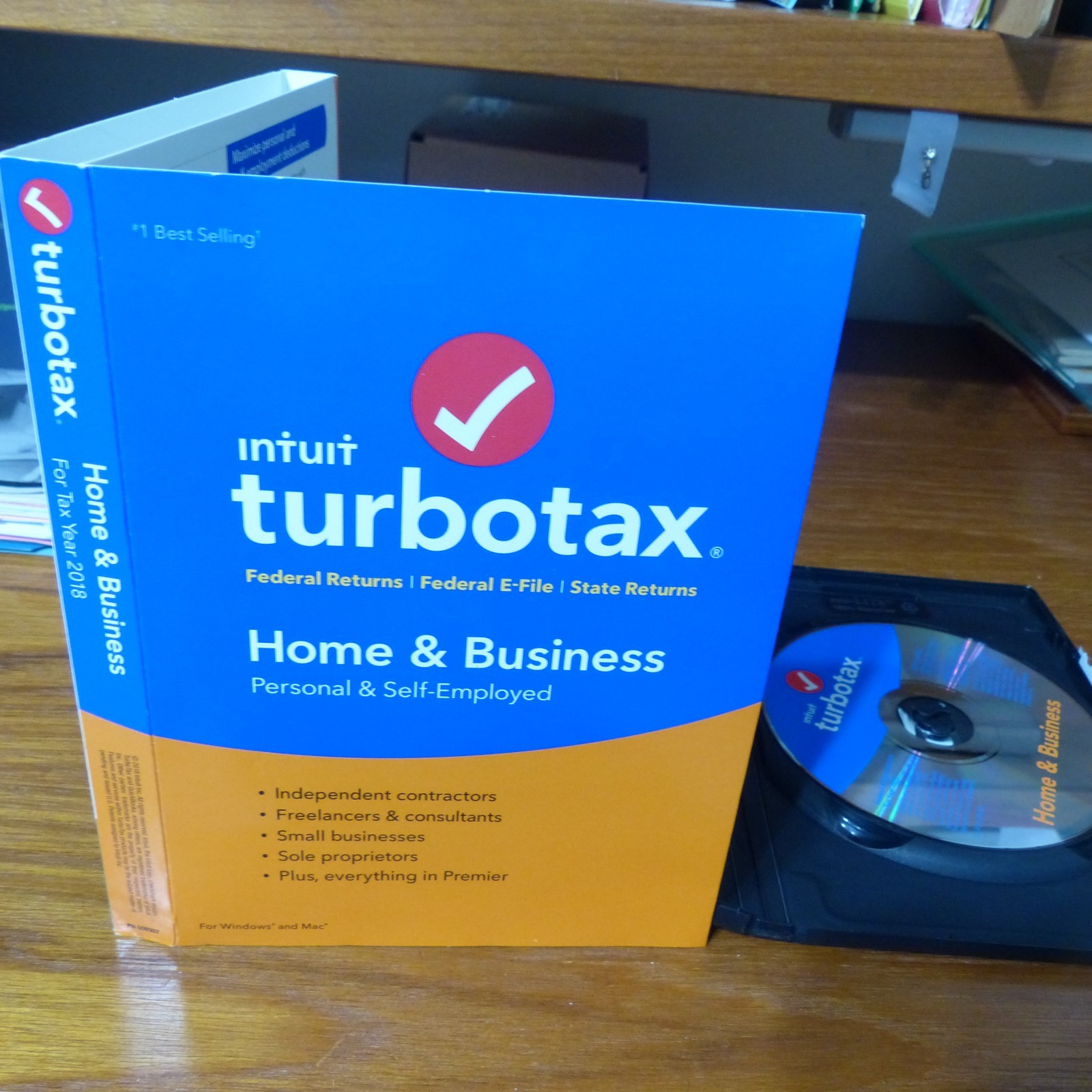 TurboTax Home & Business 2018 Win/Mac CD | Schedule C & State Returns