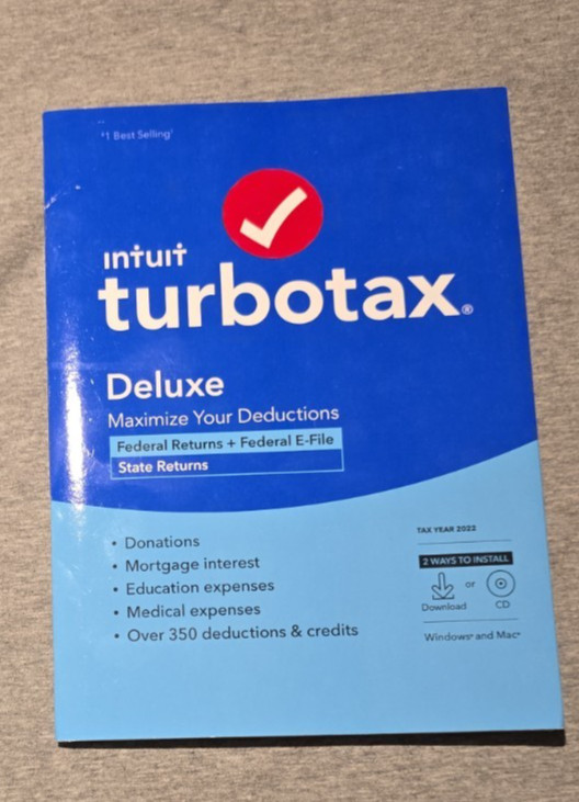 TurboTax Deluxe Tax Year 2022