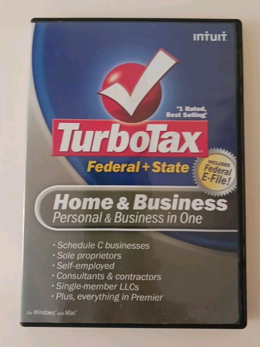 Turbotax 2008 Home & Business with state