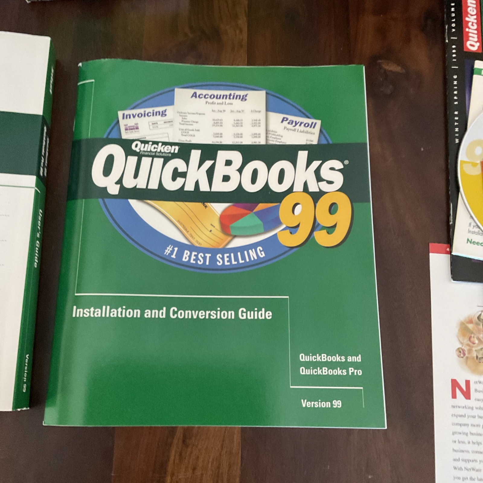 Quicken Quickbooks Pro 99 Software – Original Box Manuals & Paperwork !