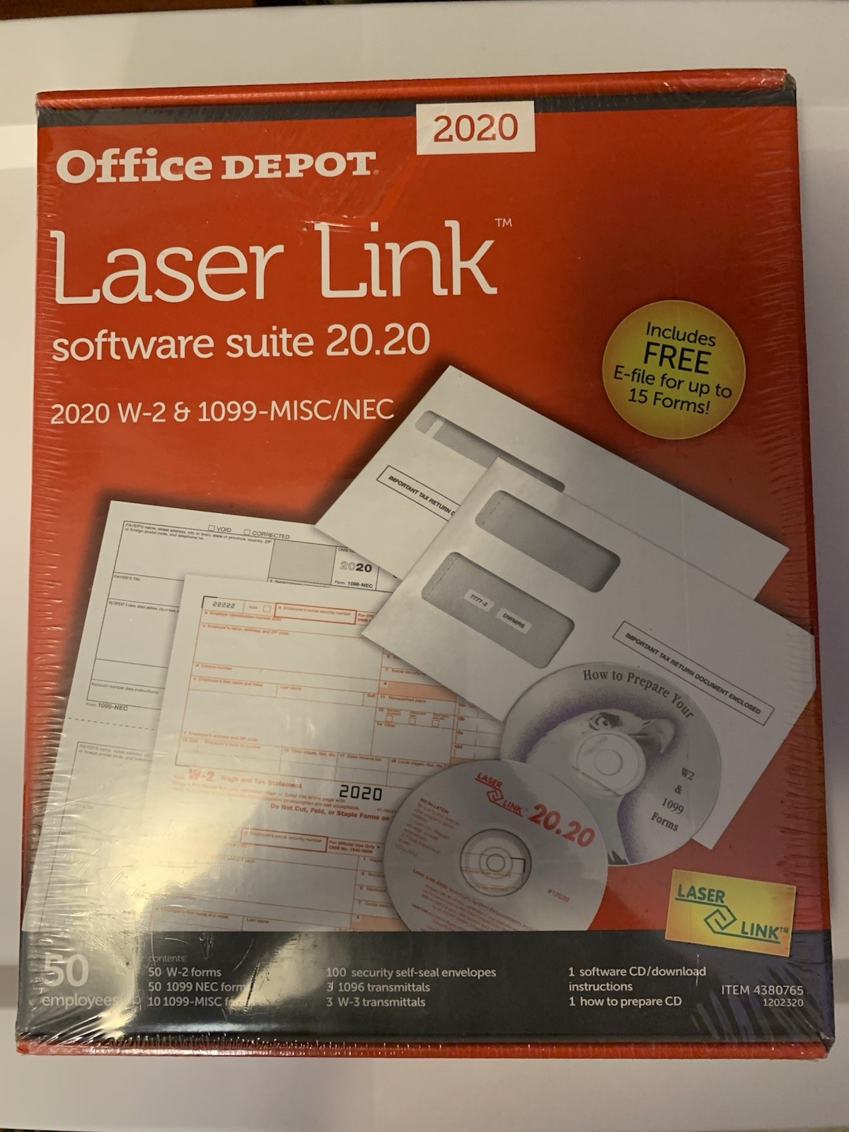2020 OFFICE DEPOT LASER LINK SOFTWARE SUITE Open box/Unused New